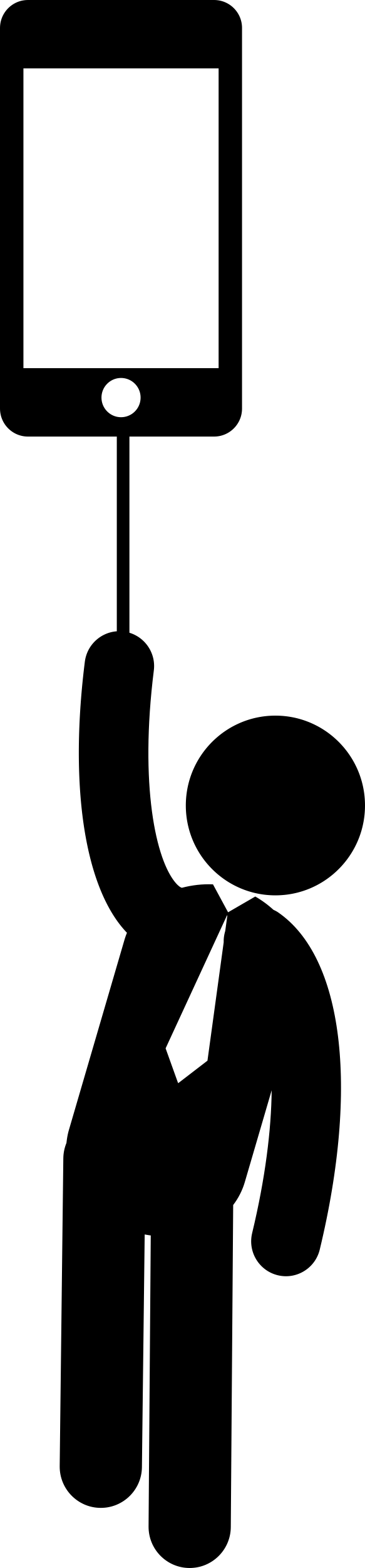 Man With Mobile Phone Svg Line Art Free Vectors
